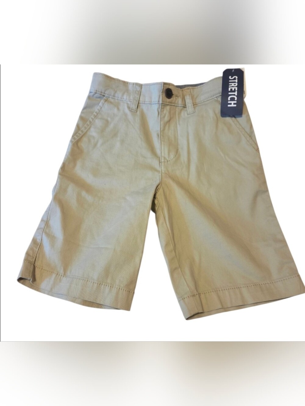 NWT OshKosh B’gosh Boys Size 7 Khaki Stretch Chino Shorts